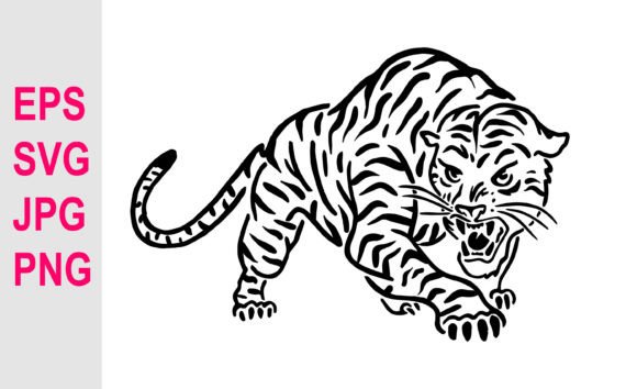 Download Hand Drawing Tiger Illustration SVG - Tiger Collection