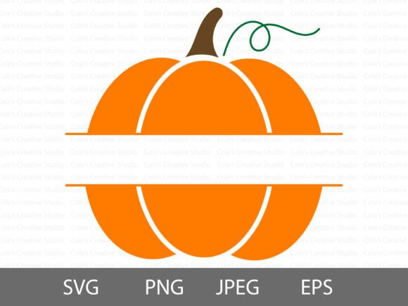 Download Orange Pumpkin Monogram Svg - Premium Resources