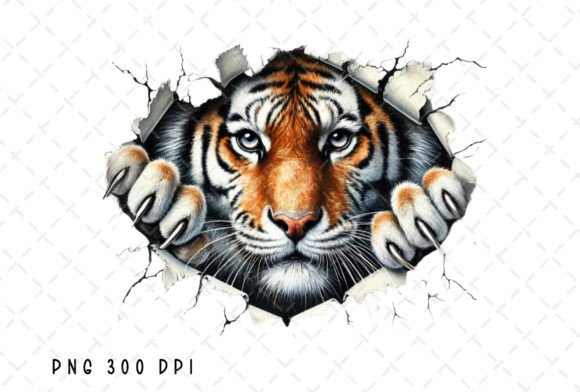 Download Tiger Face Tigers Scratch Watercolor PNG - Tiger Collection