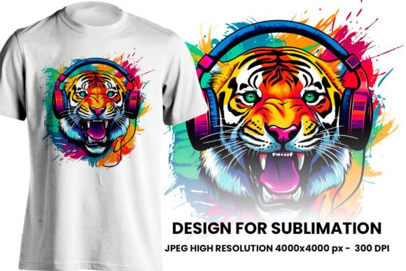 Download Tiger Illustration for Sublimation - Tiger Collection